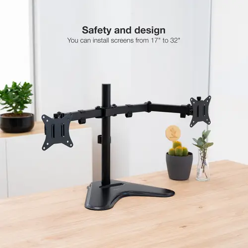 DB1702TN-B soporte para monitor 81,3 cm (32") Negro Escritorio - Imagen 5