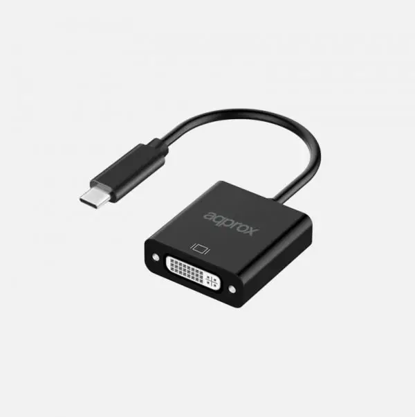 APPC51 adaptador de cable de vídeo 0,13 m USB Tipo C DVI Negro