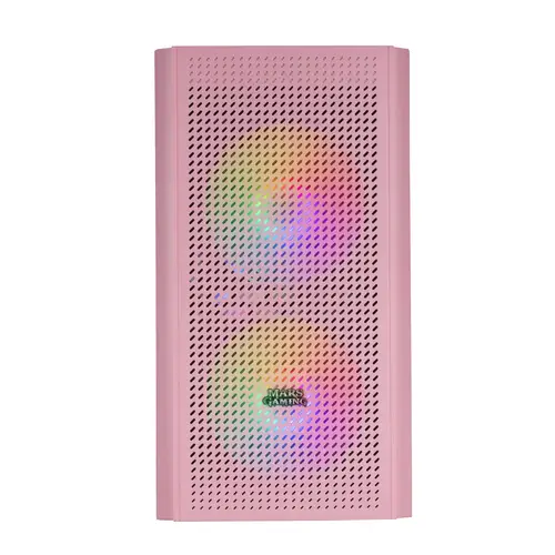 MC300P Rosa, Caja PC Micro ATX, Cristal Templado, Frontal MESH, 3xVentilador FRGB - Imagen 3