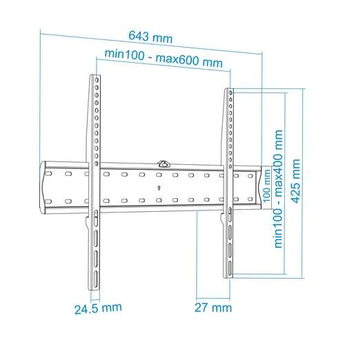 LP4170F-B soporte para TV 177,8 cm (70") Negro - Imagen 8