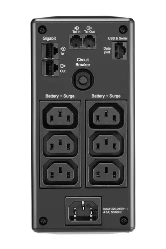 BR650MI sistema de alimentación ininterrumpida (UPS) Línea interactiva 0,65 kVA 390 W 6 salidas AC - Imagen 3