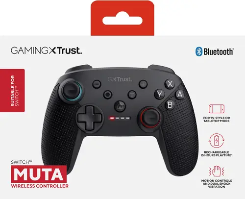 GXT 1246 MUTA Negro Bluetooth Gamepad Analógico/Digital Nintendo Switch, Nintendo Switch Lite, Nintendo Switch OLED - Imagen 4