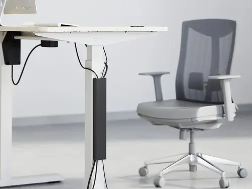 650865 organizador de cables Escritorio Bandeja de cables Negro - Imagen 5