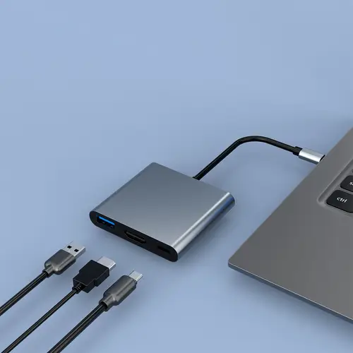 MINIDOCK C31 ALUMINIO USB-C A HDMI 4K/USB-A/USB-C 3.2 GEN1 PC/MAC/CONSOLAS - Imagen 2