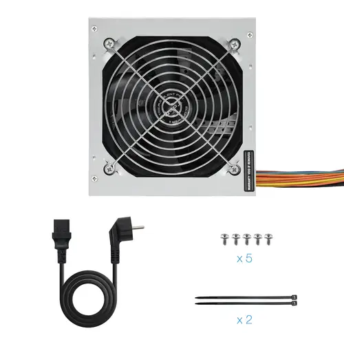 TQEP-500SSE unidad de fuente de alimentación 500 W 24-pin ATX ATX Plata - Imagen 7