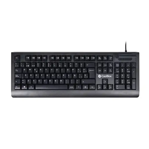 COO-TEC04DNI teclado Oficina USB QWERTY Español Negro - Imagen 1