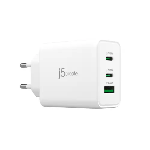 JUP3365E-EN Cargador USB-C® de 65W GaN de 3 puertos - UE - Imagen 1