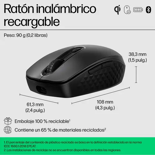 Ratón inalámbrico recargable 690 - Imagen 10