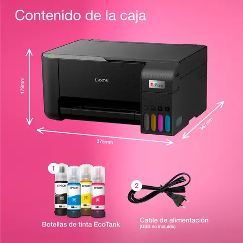 EcoTank ET-2860 Inyección de tinta A4 5760 x 1440 DPI 33 ppm Wifi - Imagen 4