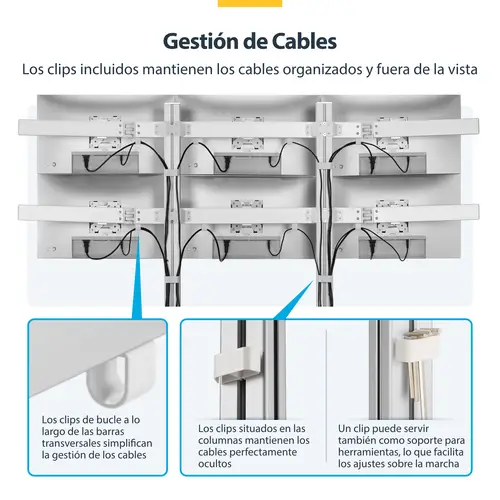 6-MONITOR-ARM-A soporte para monitor 81,3 cm (32") Escritorio Blanco - Imagen 15