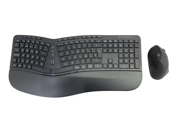 ORAZIO02ES teclado Ratón incluido Oficina RF inalámbrico QWERTY Español Negro
