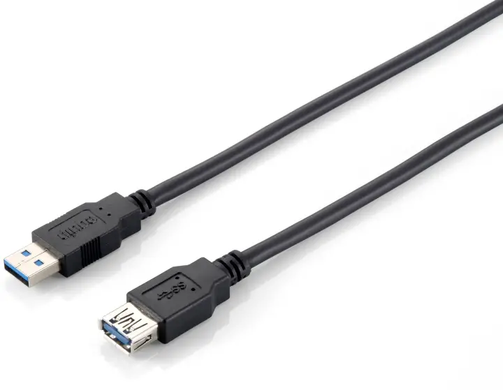 128398 Cable de extensión USB 3.0, A/M a A/F, 2,0 m, 5 Gbps, negro