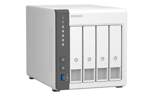 TS-433 NAS Torre ARM Cortex-A55 4 GB 0 TB QNAP QTS Blanco - Imagen 3
