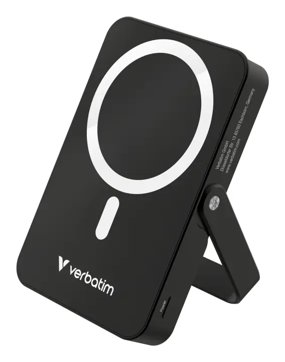 Charge 'n' Go Magnetic Wireless Polímero de litio 10000 mAh Cargador inalámbrico Negro