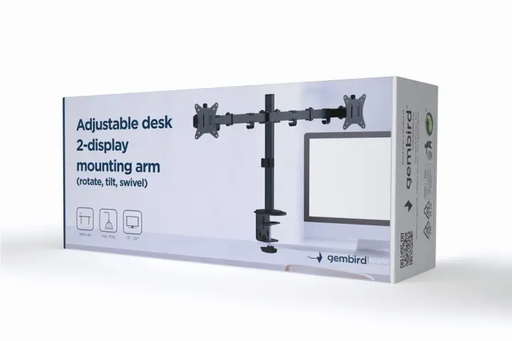 MA-D2-01 soporte para monitor 81,3 cm (32") Escritorio Negro