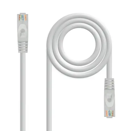Cable de red latiguillo RJ45 LSZH CAT.6A UTP AWG24, Gris, 1.5 m - Imagen 1