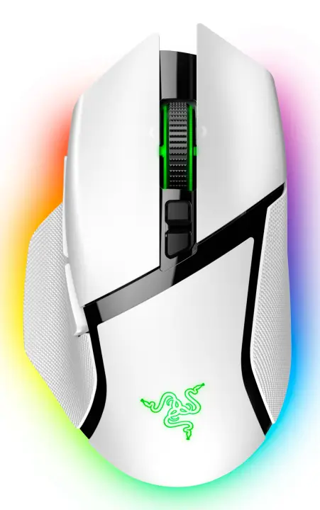 Basilisk V3 Pro ratón Juego mano derecha RF Wireless + Bluetooth + USB Type-C Óptico 30000 DPI