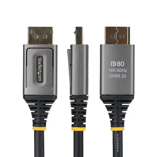 Cable DisplayPort 2.1 de 2m - Cable DP80 Certificado VESA - Cable DP 2.1 - 10K/8K 60Hz, 16K 60Hz/8K 240Hz con DSC 1.2a Sin Comprimir - Cable para Monitor DP - Imagen 3