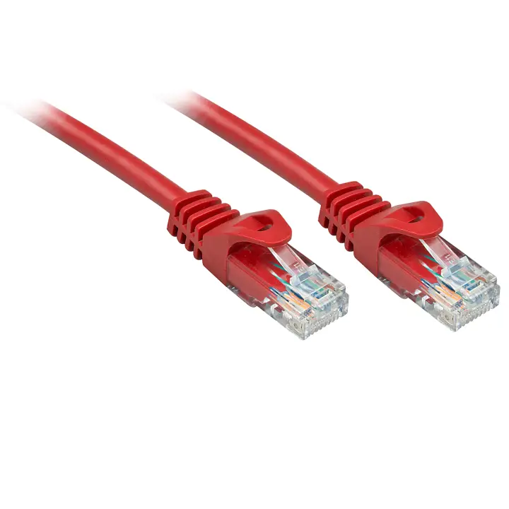 RJ-45/RJ-45 Cat6 0.5m cable de red Rojo 0,5 m U/UTP (UTP)
