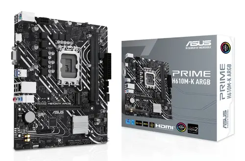 PRIME H610M-K ARGB Intel H610 LGA 1700 micro ATX - Imagen 1