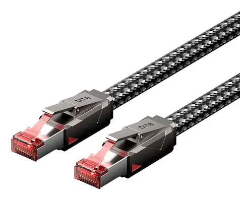 IKMHI cable de red Negro 3 m Cat8 S/FTP (S-STP) Alrededor