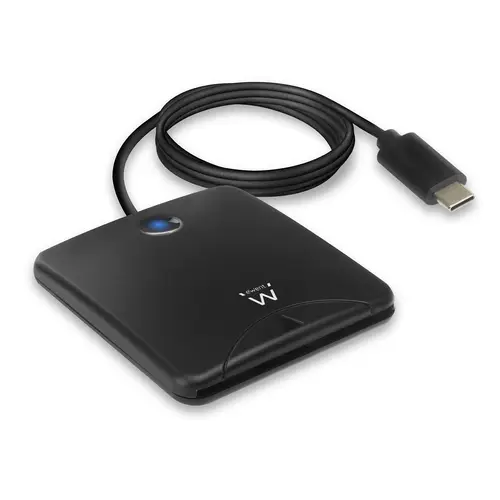 EW1055 lector de tarjeta inteligente Interior USB USB 3.2 Gen 1 (3.1 Gen 1) Negro - Imagen 1