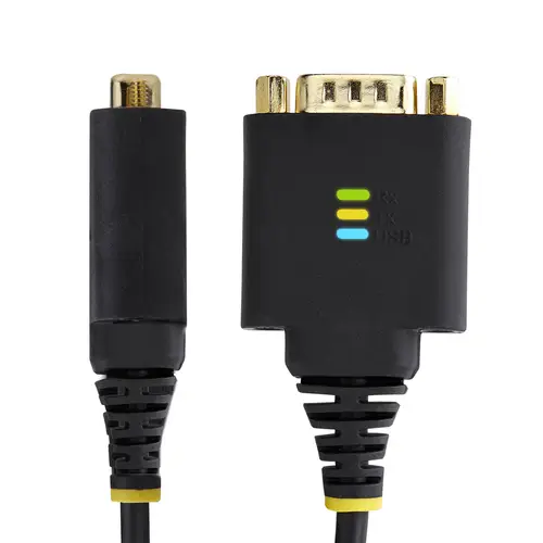 Cable Adaptador USB a Serie de 30cm - Retención COM - Conversor RS232 DB9 - FTDI - con Tornillos/Tuercas Intercambiables - Protección ESD - Windows/macOS/Linux - Imagen 7