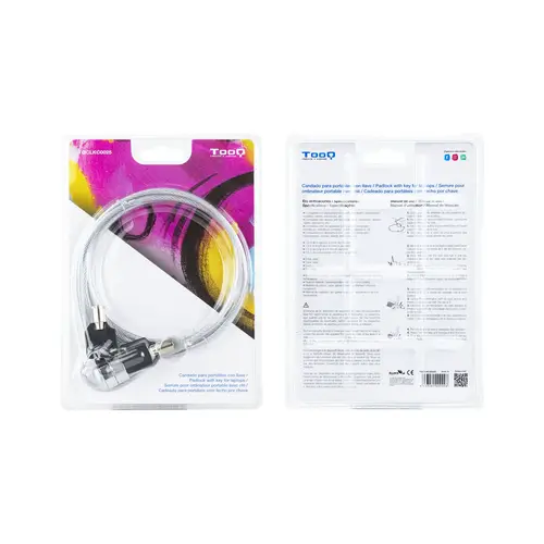 TQCLKC0025 cable antirrobo Plata 1,5 m - Imagen 10