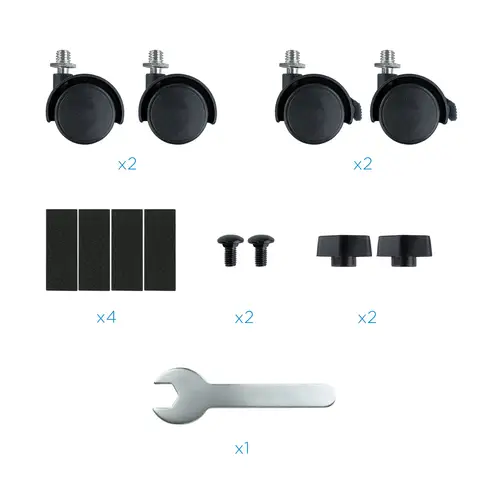 Soporte metálico para CPU de suelo con ruedas - Imagen 6