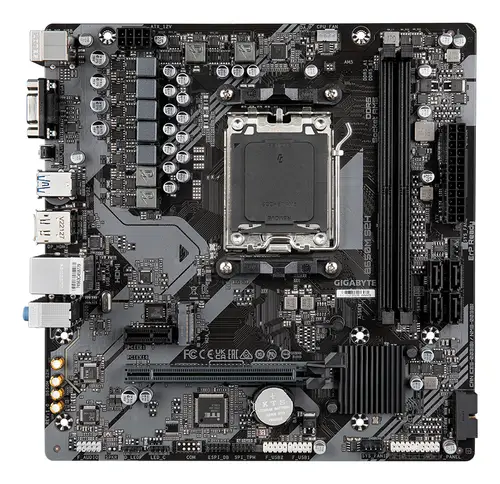 B650M S2H Placa base - AMD Ryzen serie 9000, VRM de 5+2+2 fases, hasta 6400 MHz DDR5 (OC), 1xPCIe 4.0 M.2, LAN GbE, USB 3.2 Gen 1 - Imagen 3