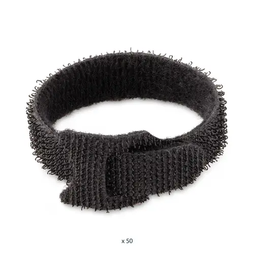Bridas de 15cm de Gancho y Bucle - Paquete de 50 - Tiras/Envolturas Reusables para Gestión de Cableado - Cintas Autoadherentes para Ordenar Cables - Imagen 9