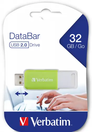 V DataBar unidad flash USB 32 GB USB tipo A 2.0 Verde - Imagen 3