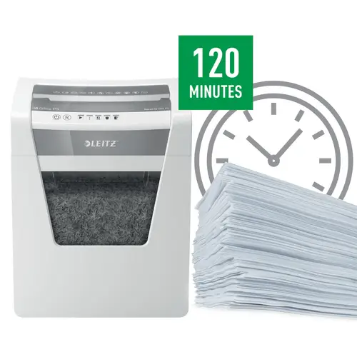 80020000 triturador de papel Microcorte 22,3 cm Blanco - Imagen 4