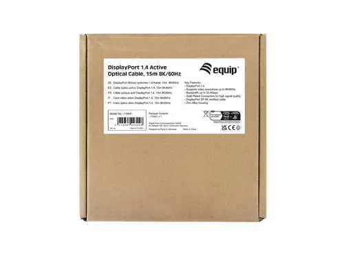 119441 Cable óptico activo DisplayPort 1.4, 15 m, 8K/60 Hz - Imagen 6