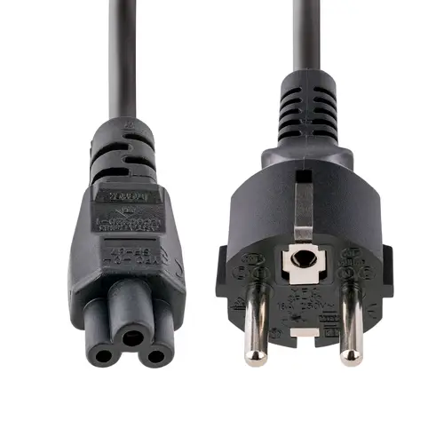Cable de 3m de Alimentación de Repuesto para Ordenador Portátil, EU Schuko a C5, 2,5A 250V, 18AWG, para Cargador de Portátiles, Hoja de Trébol/Mickey Mouse - Imagen 4