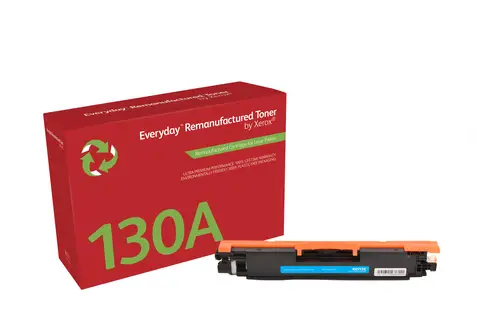 Remanufacturado Everyday Tóner Everyday Cian remanufacturado de Xerox es compatible con HP 130A (CF351A), Capacidad estándar - Imagen 1