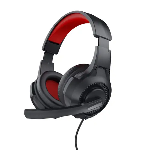 24785 auricular y casco Auriculares Alámbrico Diadema Juego Negro, Rojo - Imagen 1