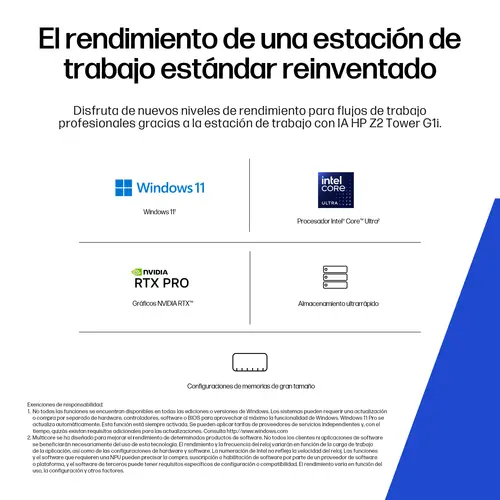 Z2 Tower G1i Workstation Desktop PC Wolf Pro Security Edition Intel Core Ultra 9 285K 64 GB DDR5-SDRAM Windows 11 Pro Torre Puesto de trabajo AI Workstation, AI PC - Imagen 8