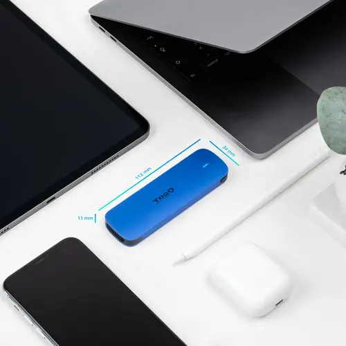 Caja externa para SSD M.2 NVMe, Azul - Imagen 2