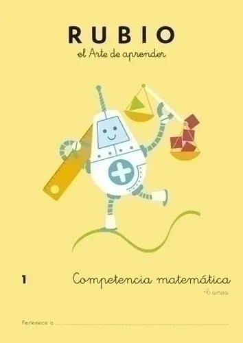 CUADERNO RUBIO A4 COMP.MATEMATICAS 1 - Pack de 5 unidades