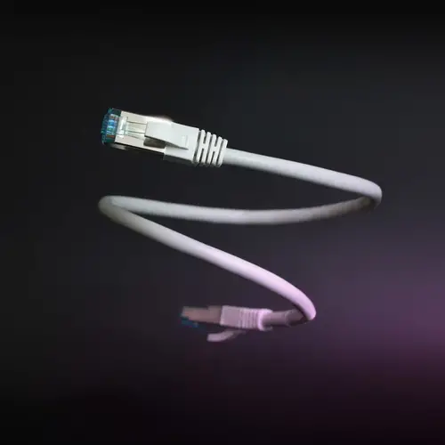 Cable de Red Latiguillo Cat.7 600MHZ LSZH SFTP PIMF AWG26, Gris, 25 cm - Imagen 4