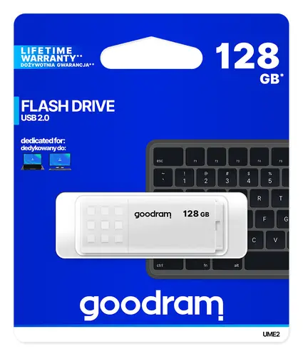 UME2 unidad flash USB 128 GB USB tipo A 2.0 Blanco - Imagen 5