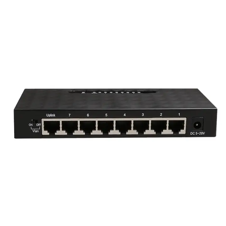 GES8000 No administrado Gigabit Ethernet (10/100/1000) Negro