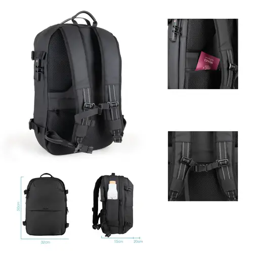 Mochila de viaje con sistema de compresión al vacío y bomba de aire - Imagen 3