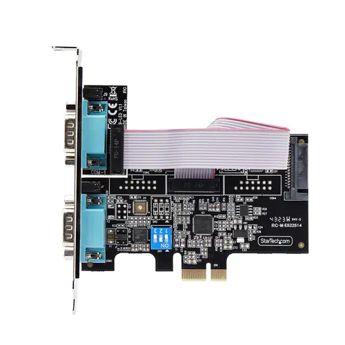 Tarjeta Serie PCIe de 2 Puertos - Tarjeta Serial PCI Express de 2 Puertos DB9 RS232/RS422/RS485 -Incluye Brackets de Perfil Bajo - UART 16C1050 - Win/Linux - TAA - Protección ESD Nivel 4 - Imagen 5