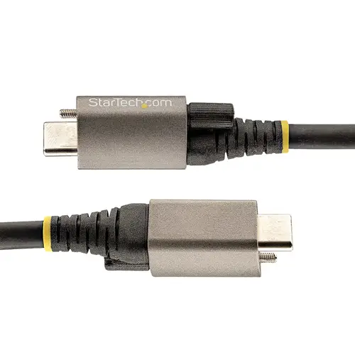 Cable de 50cm USB-C con Tornillo Superior de Fijación -10Gbps - Cable Tipo C USB 3.2 Gen 2 - con Carga por Entrega de Alimentación PD de 100W (5A), Modo Alt de DP - Imagen 4