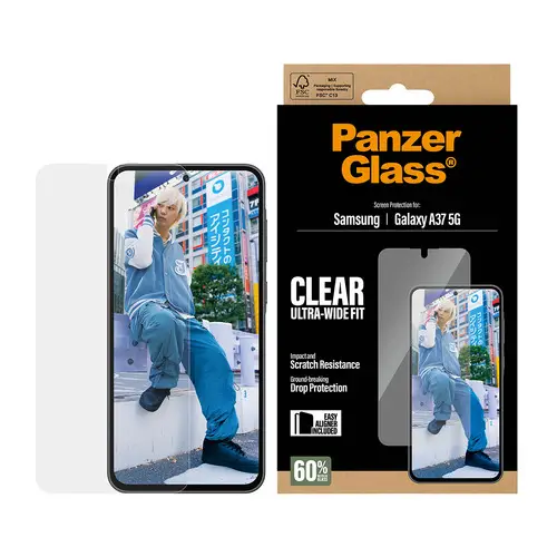 ® Screen Protector Samsung Galaxy A37 5G | Ultra-Wide Fit w. EasyAligner Protector de pantalla 1 pieza(s) - Imagen 2