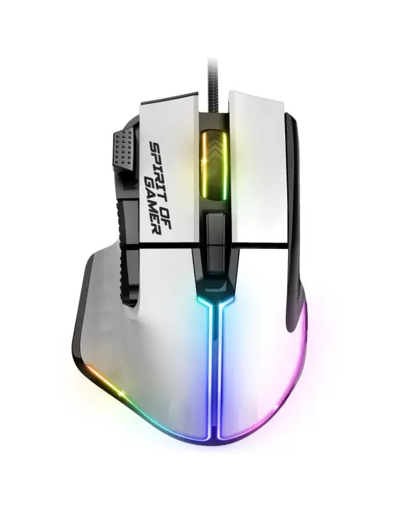 PRO-M5 ARTIC ratón Juego mano derecha USB tipo A Óptico 12800 DPI