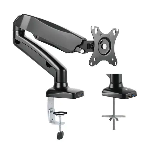 EW1515 soporte para monitor 81,3 cm (32") Abrazadera/Atornillado Negro - Imagen 3