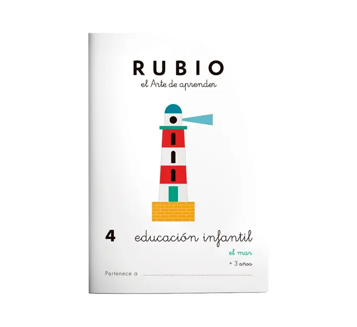 CUADERNO RUBIO A5 EDU. INF. 4 EL MAR - Pack de 10 unidades